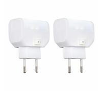 2er Set LED Parete Luci Notte Luce Bambini Camera Luce Diurna Spina Lampade