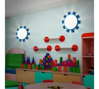 2er Set LED Soffitto Lampade Telecomando Camere Bambini RGB Parete Big Luce [EEK: F]