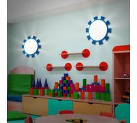 2er Set LED Soffitto Lampade Telecomando Camere Bambini RGB Parete Big Luce