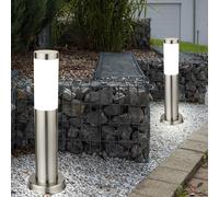 2er Set LED Steh Lampade 9,5 Watt Acciaio Inox Illuminazione Giardino Luci [EEK: F]