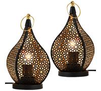 2er Set Orientale Decorazione Lampada da Tavolo Comodino Lampada Letto 27