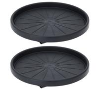 2er Set Plastica Carrello per Piante Ø 35cm Skateboard Con 4 Ruoli Portata 50kg