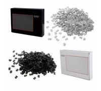 2er Set Puzzle 1000 Parti Nero E Bianco Difficile Adulti Puzzle per Adulti