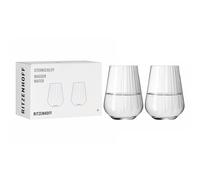 2er Set RITZENHOFF Bicchiere,Bicchiere Stelle Levigatura 02 Trasparente Nuovo