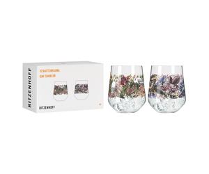 2er Set RITZENHOFF Gingläser, Bicchiere Schattenfauna 01+02 Enterrios Wa