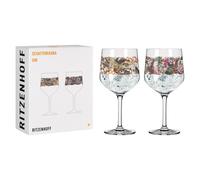 2er Set RITZENHOFF Gingläser Con Manico Schattenfauna 03+04 Enterrios 2021 Wa