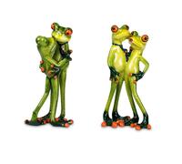 2er Set Statua Decorativa Froschpaar Baci, Baci Rana FORMANO Froschhausen