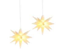 2er Set Stella di Natale LED Stern Finestra 3D Luminosa Avvento Deko Illuminato