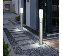 2er Set Supporto Luci Esterno Vialetto Illuminazione Acciaio Inox Movimento IP44 [EEK: Non valutato]