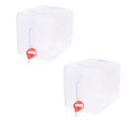 2er Set Tanica Acqua 5 Litro Pieghevole Campeggio per Uso Alimentare Serbatoio