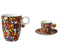 2er Set Tazza per Espresso & da Caffè Romero Britto All We Need Is Love Goebel
