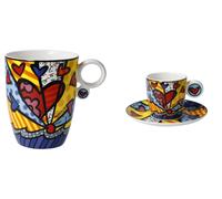 2er Set Tazza per Espresso & da Caffè Romero Britto Pop Art A New Day Goebel