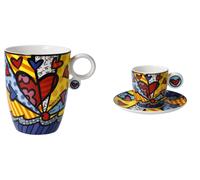 2er Set Tazza per Espresso & da Caffè Romero Britto Pop Art A New Day Goebel