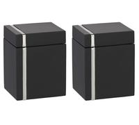 2er Set Universal-Aufbewahrungsbox con Coperchio Deposito Bagno Addobbo Scatola