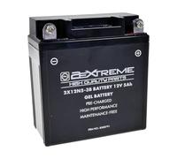 2EXTREME 2X12N5-3B batteria gel 12 volt 5 Ah compatibile con Yamaha RD 350 | YB5L-B,GB5L-B,CB5L-B; senza manutenzione, già carica; compatibile con Simson SR 50, compatibile con Piaggio Sfera 80 e TPH 80