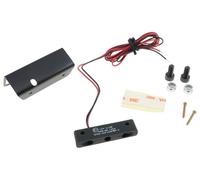 2EXTREME lampada targa a diodi dodici volt, compatibile con scooter e moto | Mini micro 44 x 12 millimetri, luce bianca, cavo 61 centimetri, corpo in plastica nera; compatibile con ciclomotore e auto