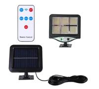 2FARO LAMPIONE STRADALE PANNELLO SOLARE FOTOVOLTAICO SENSORE DI MOVIMENTO 240LED