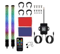2FT RGB Whip Lights Spiral Light Con Telecomando App Per UTV ATV Off-Road Per Camion Per Polaris RZR