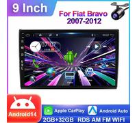 2G+32GB Autoradio Per Fiat Bravo 2007-2012 GPS Android 14 Car Play Navi DSP DAB+