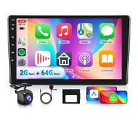 2G+64G Android Autoradio per Fiat Panda 2003-2012 9 Pollici Écran Tactile Autoradio 2 Din con Wireless Carplay Android Auto GPS Navi WiFi Mirror Link Bluetooth FM/RDS/EQ/SWC/USB Telecamera Posteriore