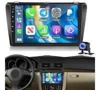 [2G+64G] Android Autoradio per Mazda 3 2003-2009, CarPlay & Android Auto Senza Fili, Radio con 9 Pollici Schermo Touch, EQ DSP, GPS, WiFi, FM RDS, Bluetooth, SWC + Retrocamera