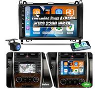 2G+64G Autoradio für Mercedes Benz A/B/V-Klasse W169 B200 W639 W245 Vito Viano Sprinter - Wireless Carplay & Android Auto - 9-Zoll-Android-Stereoanlage mit WiFi, GPS, FM, RDS + Rückfahrkamera