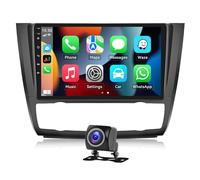 [2G+64G]CAMECHO Android 13 Autoradio con CarPlay/Android/HiFi per BMW 1 Series E81 E82 E87 E88 (2008-2012), 9" HD Schermo Navigatore WiFi RDS FM USB Bluetooth Comandi al Volante+AHD Retrocamera