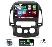 2G+64G CAMECHO Android 13 autoradio per Hyundai I30 2006-2011 con Wireless Carplay Android Auto, 9 Pollici display touch 2Din con GPS Navigation WiFi Bluetooth FM/RDS SWC + telecamera posteriore + MIC