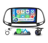 2G+64G CarPlay Autoradio per Fiat Doblo/Yeni Kasa 2015, 9 pollici touchscreen Android 13.0 Radio con Senza fili Carplay Android Auto DSP BT GPS Specchio FM RDS USB Telecamera di retromarcia