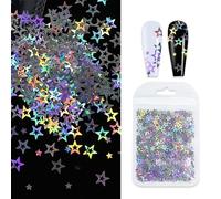 2G / Bag/Bag Star Paillettes Nails Art Glitters Flakes Laser Nail Design Polish Fai da Te Decorazione Manicure Decorazione 3D Chiodi Accessori
