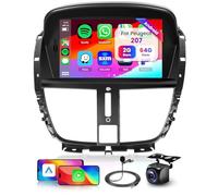 2GB+64GB Android Autoradio per Peugeot 207 2006-2015 con Wireless Carplay Android Auto, Hodozzy Display 7 Pollici Touch Screen Stereo 2 Din con GPS Wifi Bluetooth Canbus DSP FM/RDS Radio Telecamera