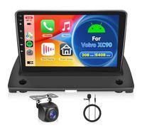 2GB 64GB Android Autoradio per Volvo XC90 2004-2013 Radio Wireless Carplay Android Auto, Hodozzy 9 Pollici Touch Screen Stereo, GPS, WiFi, Bluetooth, FM/RDS, Retrocamera 2 Din Radio per Volvo XC90