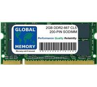 2GB DDR2 667MHz PC2-5300 200-PIN SODIMM MEMORIA RAM per computer portatili/notebook