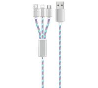 2GO 797316 USB Kabel 1,5 m USB B USB C/Micro-USB B/Lightning Mehrfarbig (797316) Marca