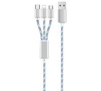 2GO 797316 USB Kabel 1,5 m USB B USB C/Micro-USB B/Lightning Mehrfarbig (797316) Marca