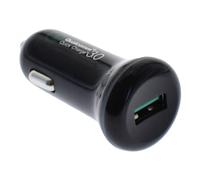 2GO Caricabatterie rapido da auto 12 V/24 V, colore: Nero