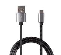 2GO Cavo di ricarica USB Luxury 100 cm per USB tipo C 3.1 grigio