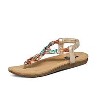 2Go Fashion 8018-805, Sandali Bassi Donna, Gold, 37 EU