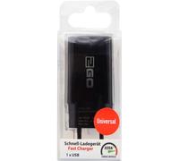 2GO Ladegerat 18W 1x USB-C schwarz NUOVO