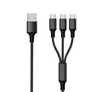 2GO Type C USB Ladekabel 1,5m - schwarz, 797156