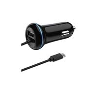 2GO USB Car Charger Type C 12 V / 24 V 2.4 A Black
