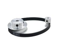 2GT 2M 48 Denti GT2 12Denti 48T Set Pulegge Per Cinghia Dentata Larghezza Cinghia 6/10Mm Alesaggio 3~12Mm 4:1 Kit Cinghie Per Pulegge Sincronizzate Cinghia Trasmissione(2GT-610-10mm,12T5-48T6)
