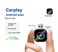 2in1 Carplay Android Auto Ai Scatola Plug And Play USB Auto Goccia con Bluetooth