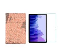 Set 2 in 1 per Samsung Galaxy Tab A7 SM-T500 T505 da 10,4 Pollici con Copertura Sottile del Tablet + Copertura Protettiva in Vetro temperato