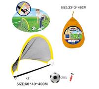 2In1 Porta da calcio portatile Rete da calcio pieghevole Rete da allenamento for bambini Sport all'aria aperta Giocattolo Prato Giardino Giocattolo Giocattoli genitore-figlio per interni