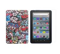 2in1 Set per Amazon Kindle Fire 7 12. Gen. 2022 7 Pollici Custodia+