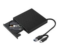 2in1 USB 3.0 C Slim Esterno DVD RW Masterizzatore CD Lettore Lettore Unità 9645