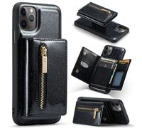2in1detachable glitter wallet phone case for compatible with iPhone15Pro Max14plus13 12pro11magnetic leather card holder cover