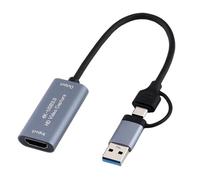 2K 50FPS USB3.0 a HDMIcompatible Video Cattura Gioco di Carte Cattura Registratori di Schede Box Dispositivo Per Live Streaming Out HDMIcompatible Gaming