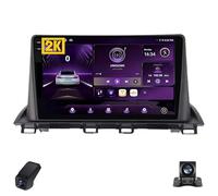 2K Autoradio per Mazda 3 Ⅲ 2013-2017 Touch Screen QLED Android 13 Autoradio 9-Inch/Wireless CarPlay/Android Auto/WiFi/Radio FM AM RDS/GPS/Bluetooth/Telecamera Posteriore/ADAS DVR(A,M700S 2K)
